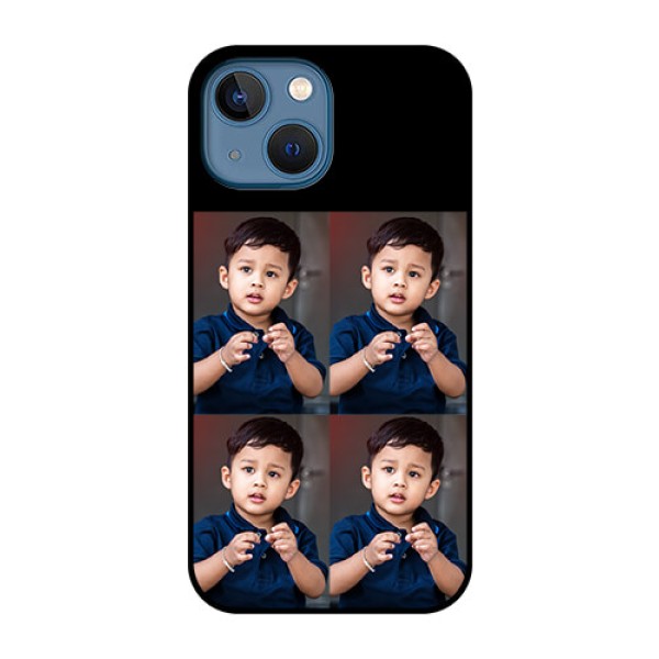 iPhone 13 Mini 4 Image Holder on Glass Mobile Cover