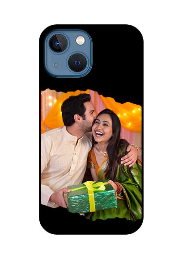 iPhone 13 Mini Custom Glass Phone Case - Tear-off Design