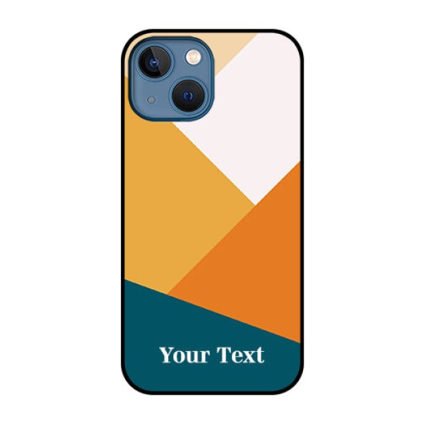iPhone 13 Mini Personalized Glass Phone Case - Stacked Multi-colour Design iPhone 13 Mini Personalized Glass Phone Case - Stacked Multi-colour Design