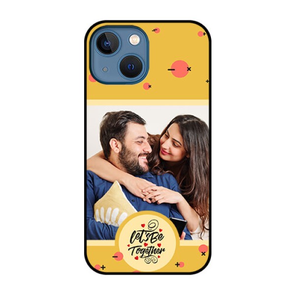 iPhone 13 Mini Photo Printing on Glass Case - Lets be Together Design iPhone 13 Mini Photo Printing on Glass Case - Lets be Together Design