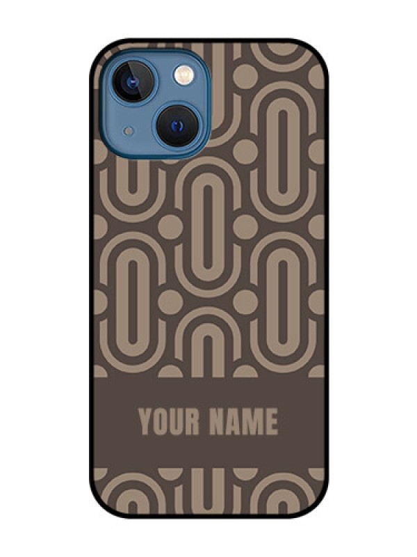Custom iPhone 13 Mini Custom Glass Phone Case - Captivating Zero Pattern Design