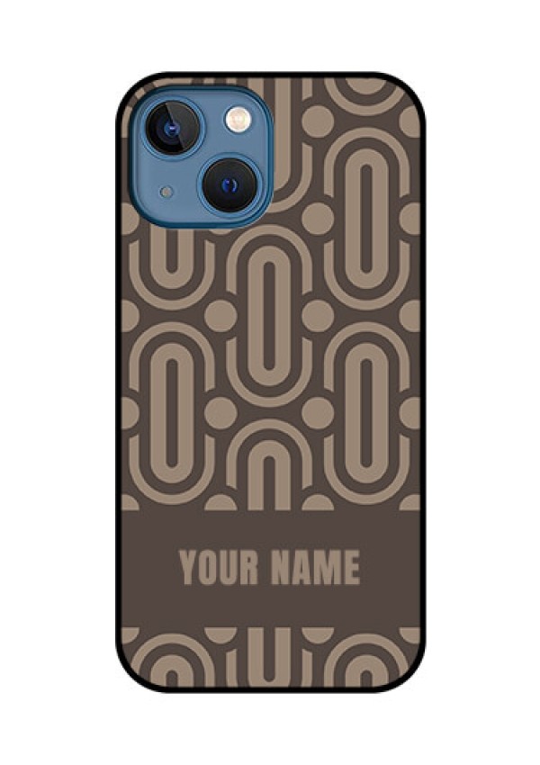 iPhone 13 Mini Custom Glass Phone Case - Captivating Zero Pattern Design