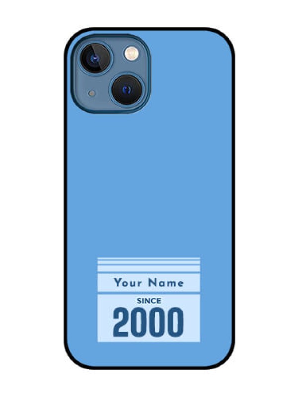 Custom iPhone 13 Mini Custom Glass Mobile Case - Custom Year of birth Design