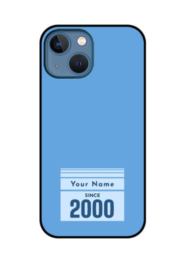 iPhone 13 Mini Custom Glass Mobile Case - Custom Year of birth Design