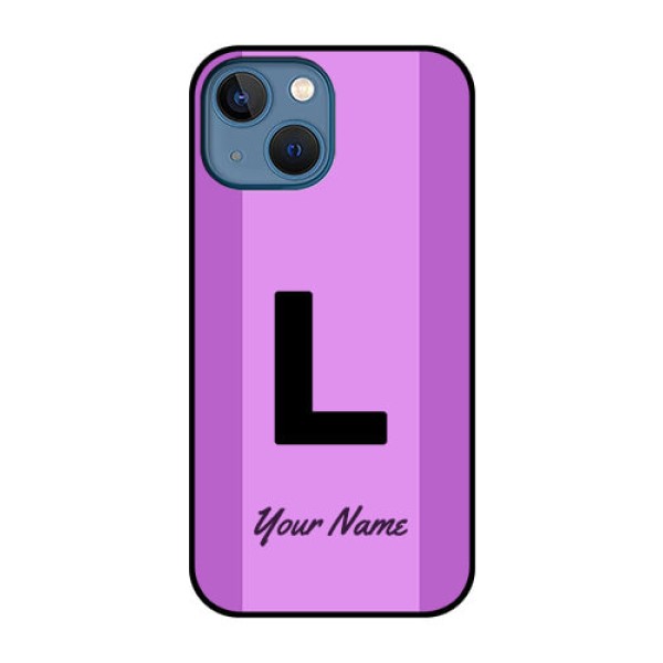 iPhone 13 Mini Custom Glass Phone Case - Tricolor custom text Design iPhone 13 Mini Custom Glass Phone Case - Tricolor custom text Design