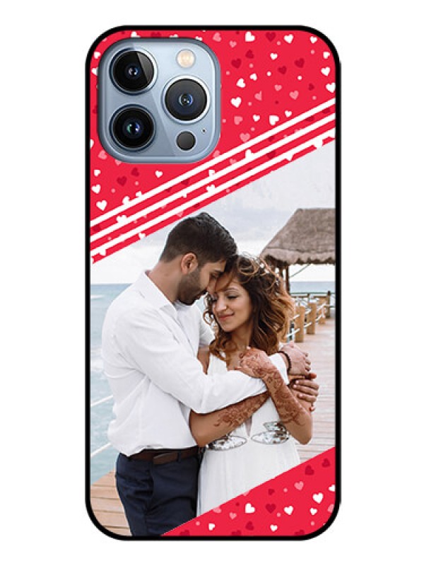 Custom iPhone 13 Pro Max Custom Glass Mobile Case - Valentines Gift Design