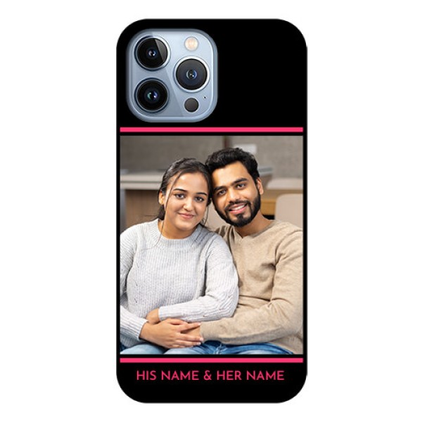 iPhone 13 Pro Max Custom Glass Mobile Case - with Add Text Design