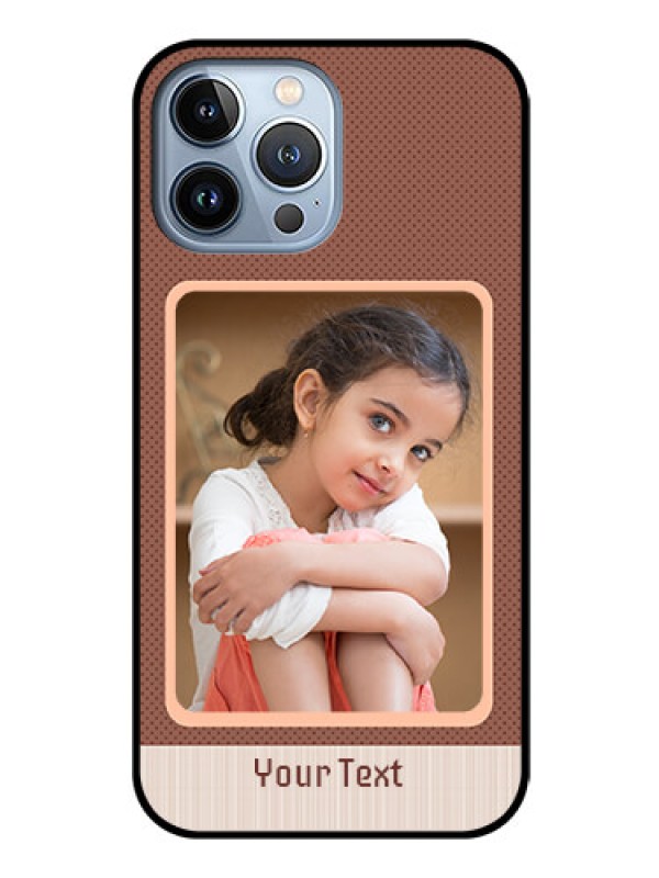 Custom iPhone 13 Pro Max Custom Glass Phone Case - Simple Pic Upload Design