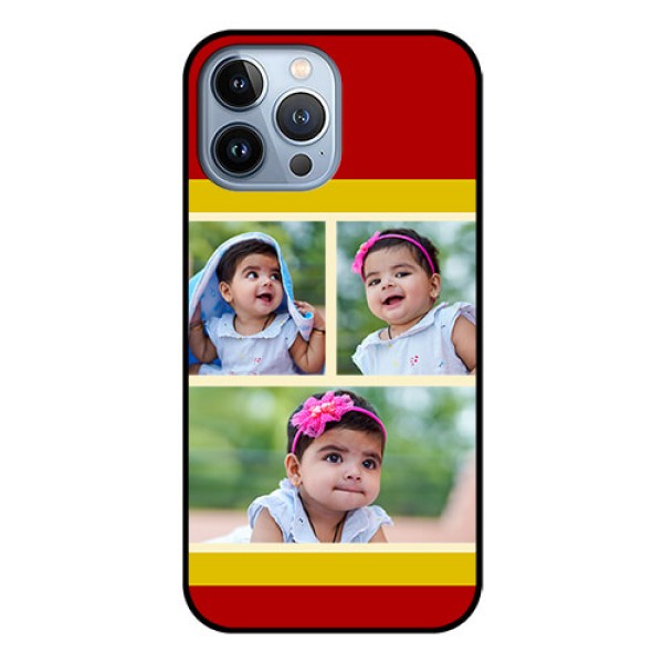iPhone 13 Pro Max Custom Glass Mobile Case - Multiple Pic Upload Design iPhone 13 Pro Max Custom Glass Mobile Case - Multiple Pic Upload Design