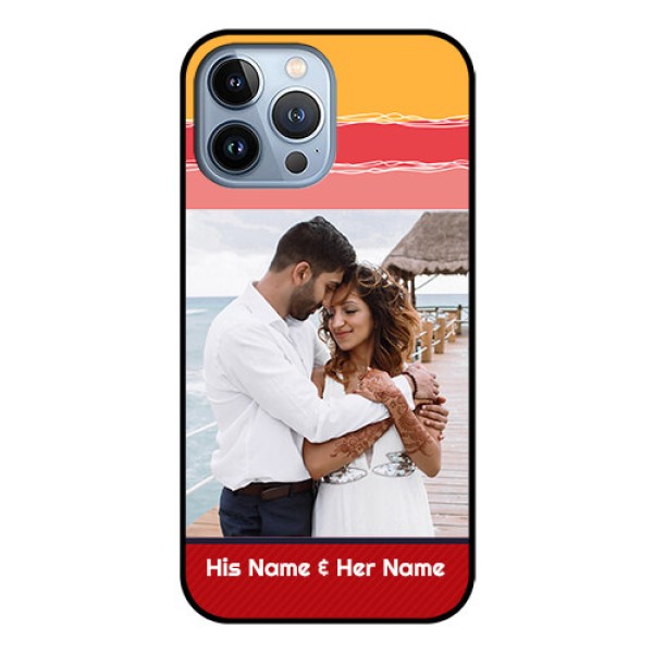 iPhone 13 Pro Max Custom Glass Mobile Case - Colorful Case Design