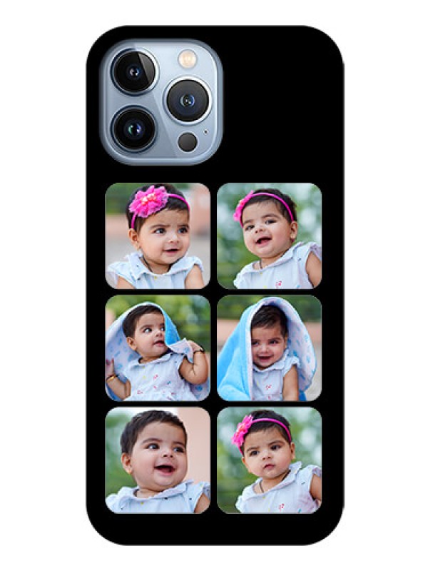 Custom iPhone 13 Pro Max Photo Printing on Glass Case - Multiple Pictures Design