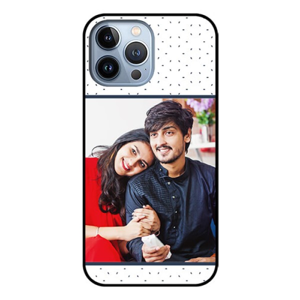 iPhone 13 Pro Max Personalized Glass Phone Case - Premium Dot Design