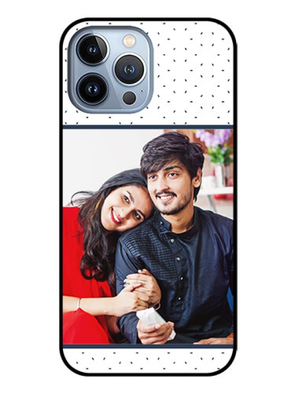 Custom iPhone 13 Pro Max Personalized Glass Phone Case - Premium Dot Design