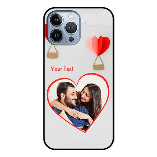 iPhone 13 Pro Max Custom Glass Mobile Case - Parachute Love Design