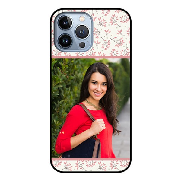 iPhone 13 Pro Max Custom Glass Phone Case - Premium Floral Design