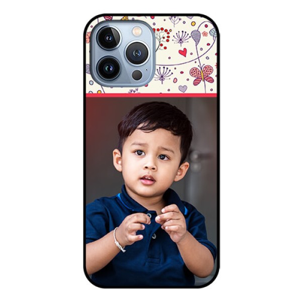 iPhone 13 Pro Max Custom Glass Mobile Case - Premium Floral Design