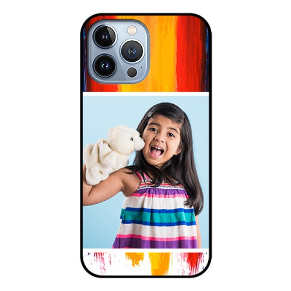 iPhone 13 Pro Max Personalized Glass Phone Case - Multi Color Design