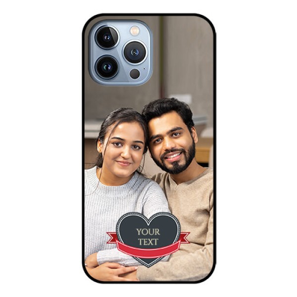 iPhone 13 Pro Max Custom Glass Phone Case - Just Married Couple Design