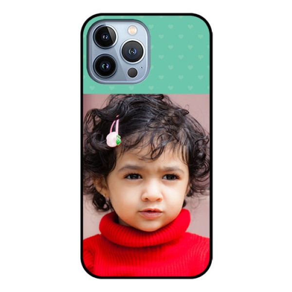 iPhone 13 Pro Max Custom Glass Phone Case - Lovers Picture Design