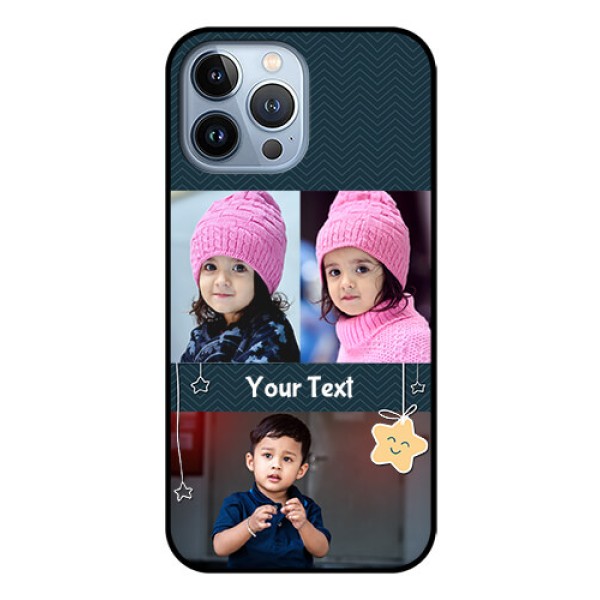 iPhone 13 Pro Max Custom Glass Mobile Case - Hanging Stars Design