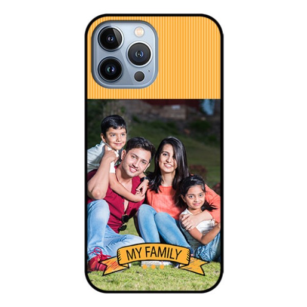 iPhone 13 Pro Max Custom Glass Phone Case - My Family Design