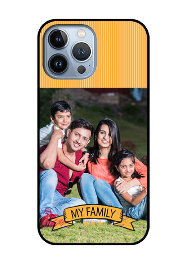 iPhone 13 Pro Max Custom Glass Phone Case - My Family Design