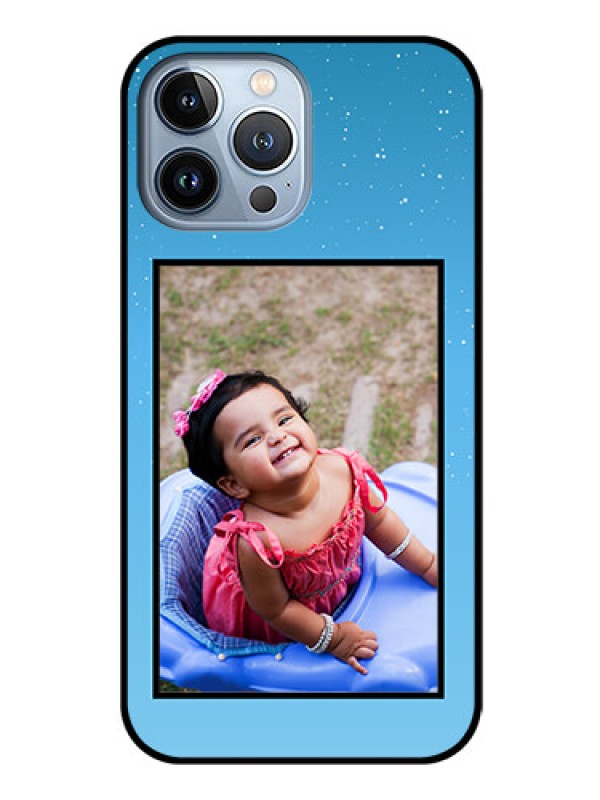 Custom iPhone 13 Pro Max Custom Glass Mobile Case - Wave Pattern Colorful Design