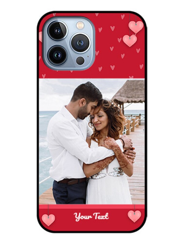 Custom iPhone 13 Pro Max Custom Glass Phone Case - Valentines Day Design
