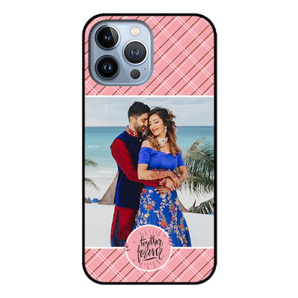 iPhone 13 Pro Max Personalized Glass Phone Case - Together Forever Design iPhone 13 Pro Max Personalized Glass Phone Case - Together Forever Design
