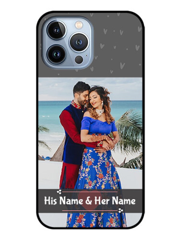 Custom iPhone 13 Pro Max Custom Glass Mobile Case - Buy Love Design with Photo Online