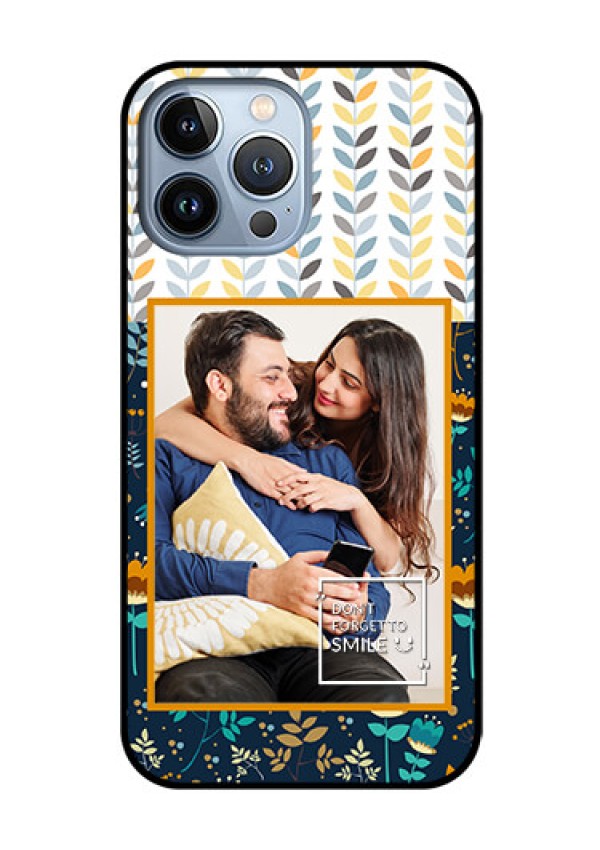 iPhone 13 Pro Max Custom Glass Mobile Case - Pattern Design
