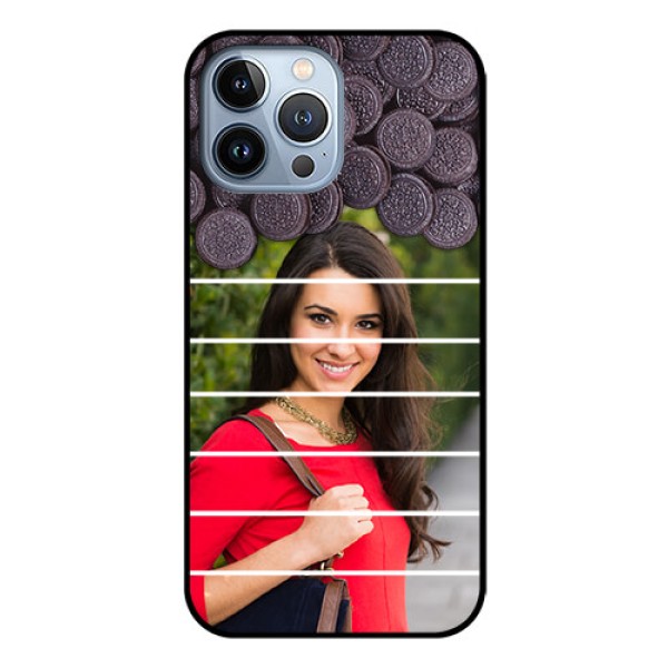 iPhone 13 Pro Max Custom Glass Phone Case - with Oreo Biscuit Design