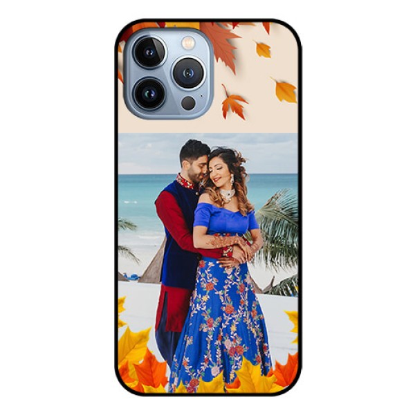 iPhone 13 Pro Max Photo Printing on Glass Case - Autumn Maple Leaves Design iPhone 13 Pro Max Photo Printing on Glass Case - Autumn Maple Leaves Design