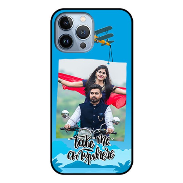 iPhone 13 Pro Max Custom Glass Mobile Case - Traveller Design