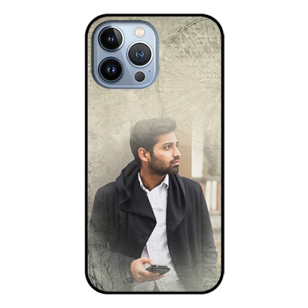 iPhone 13 Pro Max Custom Glass Phone Case - with vintage design