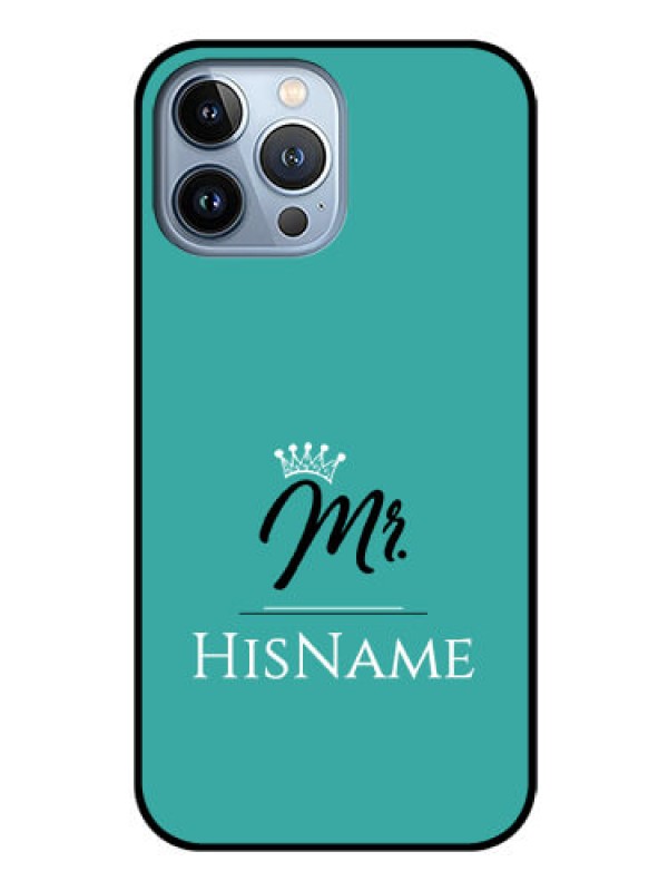 Custom iPhone 13 Pro Max Custom Glass Phone Case Mr with Name