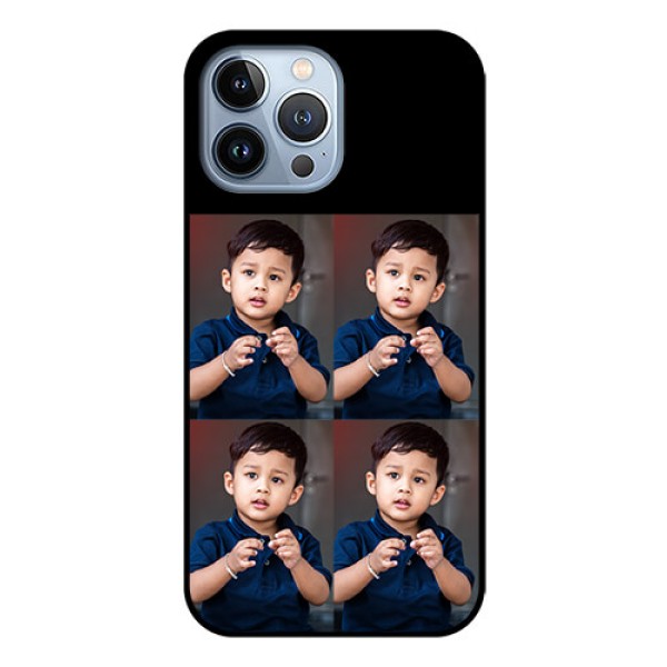 iPhone 13 Pro Max 4 Image Holder on Glass Mobile Cover