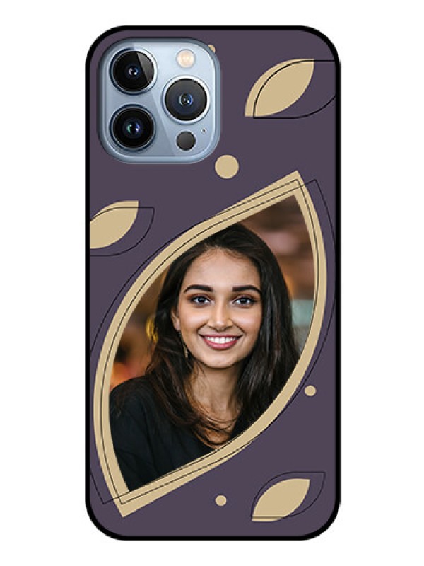 Custom iPhone 13 Pro Max Custom Glass Mobile Case - Falling Leaf Design