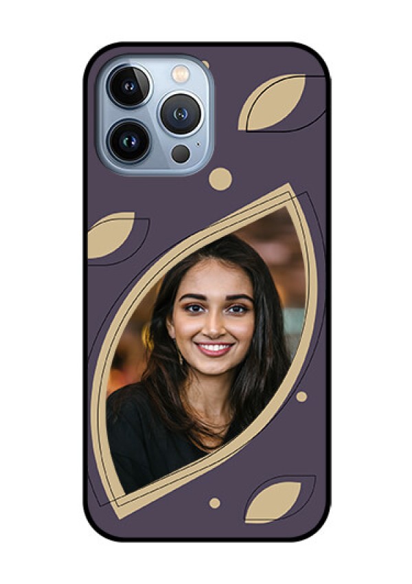 iPhone 13 Pro Max Custom Glass Mobile Case - Falling Leaf Design