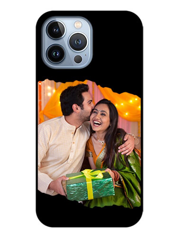 Custom iPhone 13 Pro Max Custom Glass Phone Case - Tear-off Design