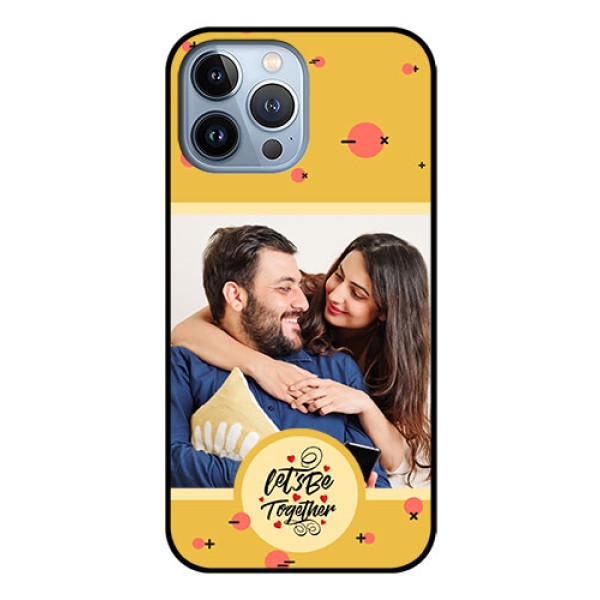 iPhone 13 Pro Max Photo Printing on Glass Case - Lets be Together Design