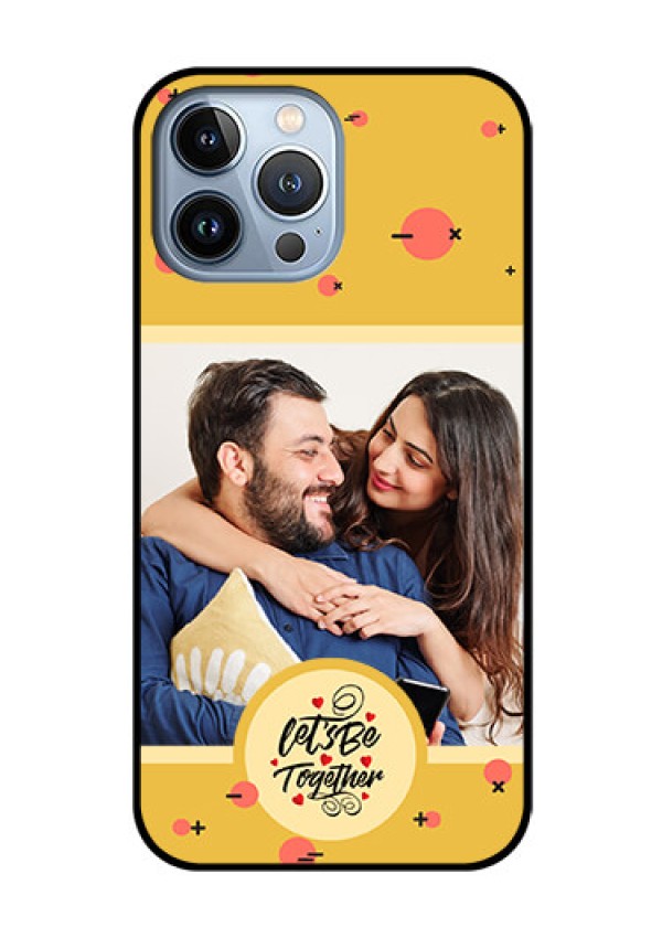 iPhone 13 Pro Max Photo Printing on Glass Case - Lets be Together Design