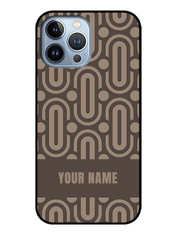 Custom iPhone 13 Pro Max Custom Glass Phone Case - Captivating Zero Pattern Design