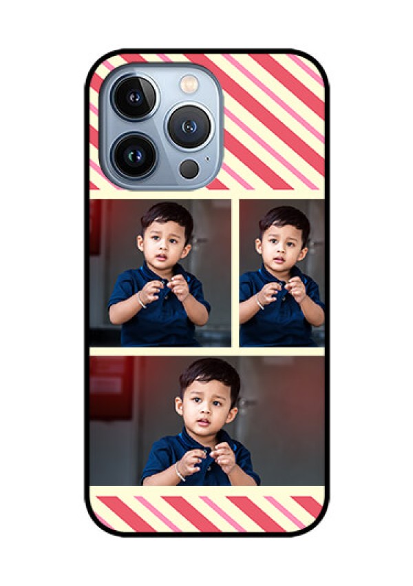 iPhone 13 Pro Personalized Glass Phone Case - Picture Upload Mobile Case Design