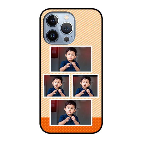 iPhone 13 Pro Photo Printing on Glass Case - Bulk Photos Upload Design