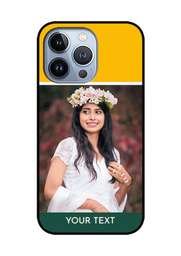 iPhone 13 Pro Photo Printing on Glass Case - Love You Design