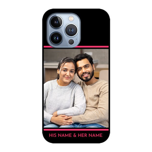 iPhone 13 Pro Custom Glass Mobile Case - with Add Text Design