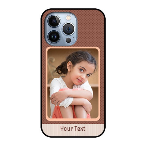 iPhone 13 Pro Custom Glass Phone Case - Simple Pic Upload Design