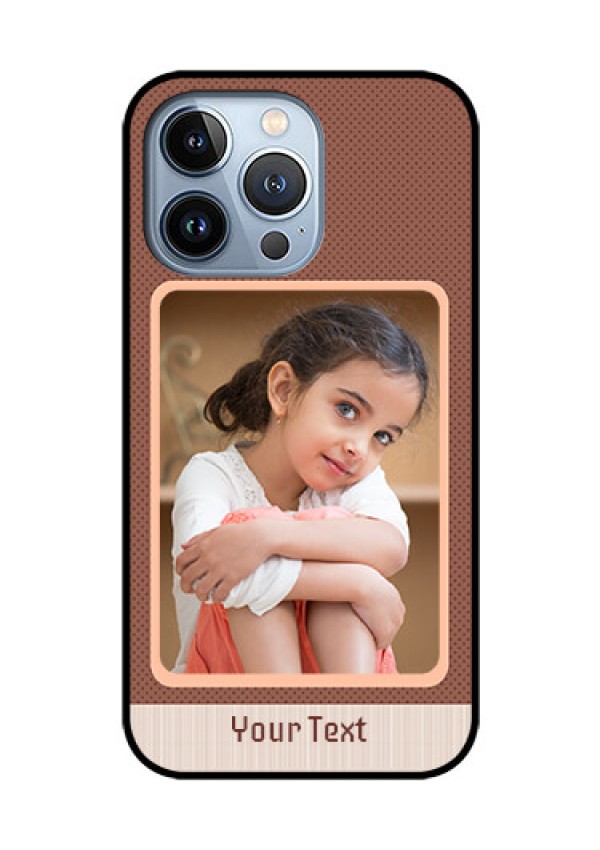 iPhone 13 Pro Custom Glass Phone Case - Simple Pic Upload Design