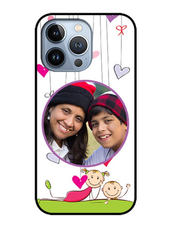 Custom iPhone 13 Pro Photo Printing on Glass Case - Cute Kids Phone Case Design